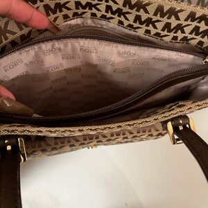 Michael Kors Brown Monogram Shoulder Bag